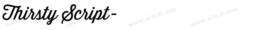 Thirsty Script字体转换